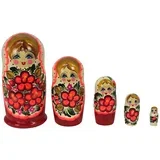 Originalna ruska matrjoška 18 cm, set od 5 kom