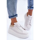 Boto Women's Leather Platform Sneakers White Lemar 10150 | shoptok.hr