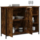  Komoda boja dimljenog hrasta 100 x 33 x 75 cm konstruirano drvo | shoptok.hr