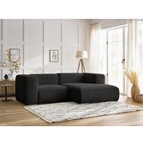 Bobochic Paris Crna kutna garnitura od bouclé tkanine (s desnim kutom) Zephyr – | shoptok.hr