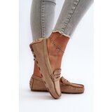 EVENTO Classic Women's Suede Moccasins Dark Beige Glimris | shoptok.hr
