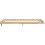 vidaXL Okvir za krevet boja hrasta 90x200 cm konstruirano drvo | shoptok.hr