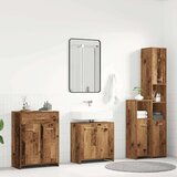  4-dijelni set kupaonskog namještaja od starog drveta | shoptok.hr