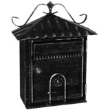  Stenski poštni nabiralnik Rustico (Do x Š x V: 285 x 115 x 350 mm, Črna, Nerjavno jeklo) | Shoptok.si