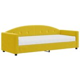 vidaXL Dnevna postelja z vzmetnico rumena 80x200 cm žamet | Shoptok.si