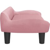  Dječja fotelja ružičasta 70x40x24 cm baršunasta | shoptok.hr