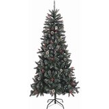 vidaXL Umestno božično drevo med 300 LED Zelena 114 x 114 x 210 cm | Shoptok.si