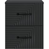  Noćni ormarić za montažu na zid 2 pcs Crna 34,5 x 33 x 40 cm | shoptok.hr
