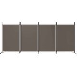 Sobna pregrada s 4 panela antracit 346 x 180 cm od tkanine | Eponuda.com