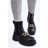 Gemre PG1 Women's Warm Boots With Front Decoration Black Tilda | Shoptok.si