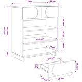  Ormarić za cipele 73 x 38 x 87,5 cm Konstruirano drvo | shoptok.hr