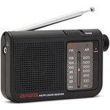 Aiwa RS-55BK Classic majhen radio s tekstilnim držalom in slušalkami v kovinskem ohišju | Shoptok.si