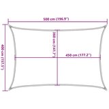  Jedro za zaštitu od sunca 160 g/m² smeđe-sivo 4 x 5 m HDPE | shoptok.hr