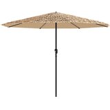  Vrtni suncobran s čeličnom šipkom smeđi 324x324x247 cm | Eponuda.ba
