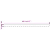  Zamjena za rub tende Zelena i bijela 480 x 20 cm Poliester | shoptok.hr