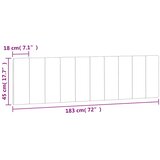  Jastuk za uzglavlje Hanko tamnosivi 183 cm baršunasti | shoptok.hr
