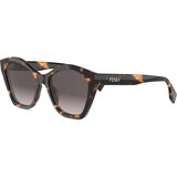 Fendi Lettering Havana Geometric Sunglasses - ONE SIZE (54) Cijene