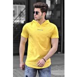 Madmext Men's Yellow Basic Hooded T-Shirt 4460 | shoptok.hr