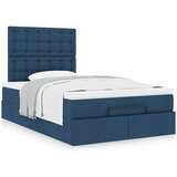 vidaXL Otomanski okvir kreveta s madraca plavi 120x200cm od tkanine Cijene