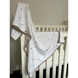  Prekrivač za bebe Zvezdice 75x100cm, Beli | Eponuda.com