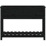  Sadilica s policom crna 111 5x34 5x81 cm od masivne borovine | shoptok.hr