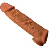  Braon navlaka za penis sa otvorom za testise — 15 cm — YQH 006 Cene