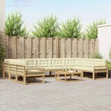  Set vanjskih sofa 10 kom. Bijela i krem | shoptok.hr