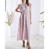 Resti Pink women's floral midi dress - Clothing | Shoptok.si
