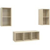  3-dijelni set TV ormarića boja hrasta sonome konstruirano drvo Smeđa | shoptok.hr