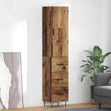 vidaXL Highboard Staro drvo 69,5 x 34 x 180 cm Konstruirano drvo | shoptok.hr