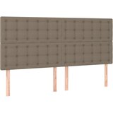  Krevet s oprugama i madracem smeđesivi 180x200 cm tkanina | shoptok.hr