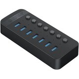 Orico MULTIFUNKCIJSKI HUB 7X USB-A 3.0 S STIKALI ZA PC PRENOSNIK MACBOOK, (5000062515) | Shoptok.si