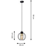  Luster na sajli STARLIGHT 1xE27/15W/230V crna/zlatna | Eponuda.com