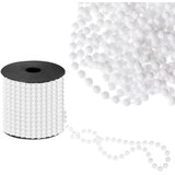  Lanac s perlicama 7 mm – bijeli, 10 m | shoptok.hr