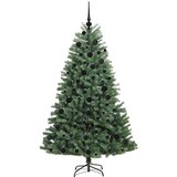 vidaXL Umetno Zložljivo Božično Drevo Zelena 180 cm PVC in kovina | Shoptok.si