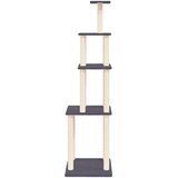  Mačje drevo s praskalniki iz sisala temno sivo 183 cm, (20797035) | Shoptok.si