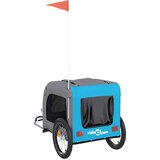  Prikolica za bicikl za pse plavo-siva od tkanine i željeza | shoptok.hr