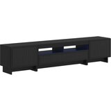  5-dijelni LED TV ormarić Crna Konstruirano drvo | shoptok.hr