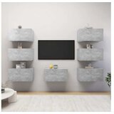  ormarići 7 kom siva boja betona 30 5 x 30 x 60 cm od iverice | shoptok.hr