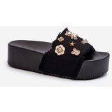 Boto Women's Platform Sandals with Buckles Black | ePonuda.com