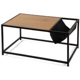 Bonami Essentials Crni/u prirodnoj boji stolić za kavu u dekoru hrasta 60x99 cm Bayen – | shoptok.hr