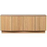 WOOOD TV komoda od punog hrasta u prirodnoj boji 133x52x45 cm Zuma – Cijene