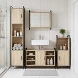  Set ormarića za kupaonicu 4 kom. Hrast sonoma 40 x 36 x 181 cm | shoptok.hr
