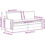  Set sofe 2 kom. Tirkizna Baršun | shoptok.hr