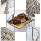 Venisymlis Kaki Ročno Tkana Slamnata Torba, Naramna Retro Torba, Potovalna Kurirska Ročna Torba S Košaro, (22070093) | Shoptok.si