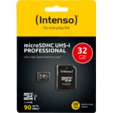 Intenso Micro SDHC/SDXC kartica 32GB Class 10, UHS-I +adapter, Pro – MicroSD 32GB Class10 UHS-I Pro | Eponuda.ba