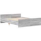  Okvir kreveta s uzglavljem i podnožjem boja hrasta 140x200 cm | shoptok.hr