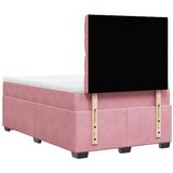  Krevet s oprugama i madracem ružičasti 120 x 190 cm baršunasti | shoptok.hr