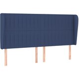 Maison Chic Vzglavna omarica - Nočna omarica - Posteljna omarica z ušesi modro 203x23x118/128 cm blago, (21710075) | Shoptok.si