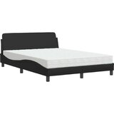 vidaXL Krevet s madracem crni 140 x 200 cm od umjetne kože | shoptok.hr